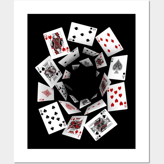 Falling Cards Wall Art by MaratusFunk